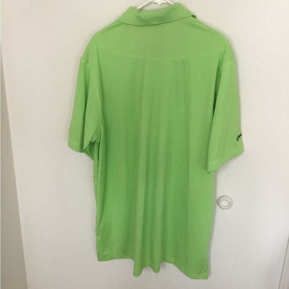 Light green Adidas climalite 100% polyester golf polo shirt size 2XL new with - Picture 5 of 7